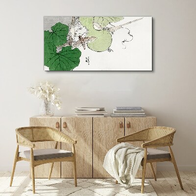 Vászonkép Pillangók és növények harmóniában