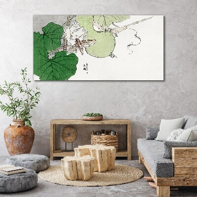 Vászonkép Pillangók és növények harmóniában