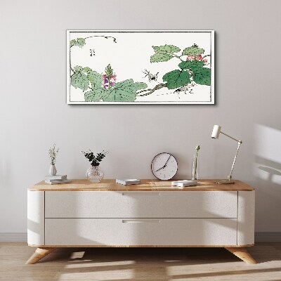 Vászonkép Virágok és rovarok harmóniában