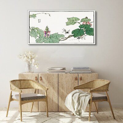 Vászonkép Virágok és rovarok harmóniában