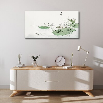 Vászonkép Tavirózsa a tavon