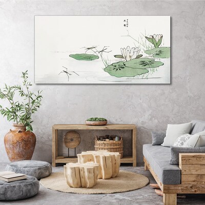 Vászonkép Tavirózsa a tavon