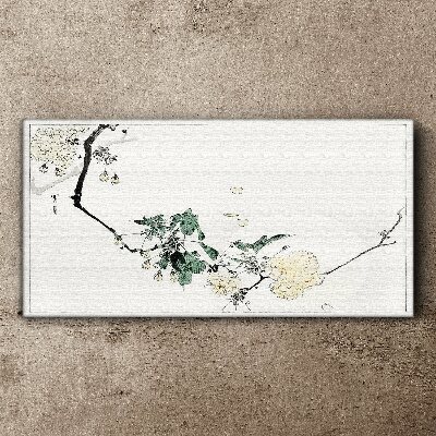 Vászonkép Virágos táj finom árnyalatokban