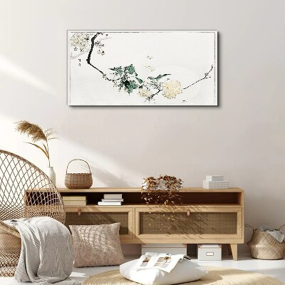 Vászonkép Virágos táj finom árnyalatokban