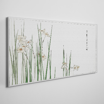 Vászonkép Virágok a fűben