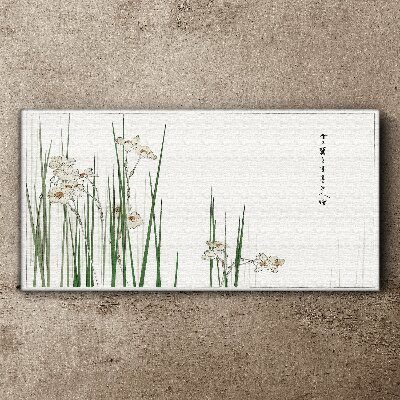 Vászonkép Virágok a fűben