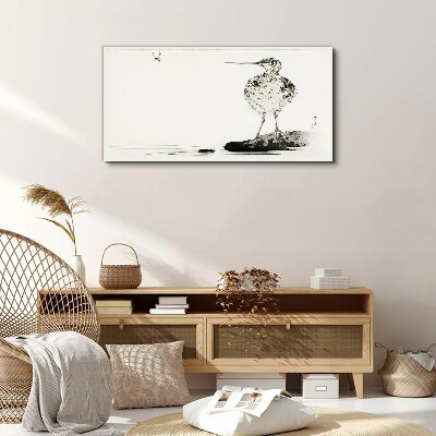 Vászonkép Madár minimalista háttérrel