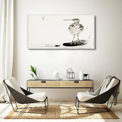 Vászonkép Madár minimalista háttérrel