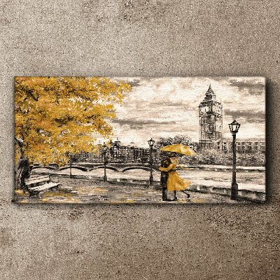 Vászonkép Arany ősz Londonban