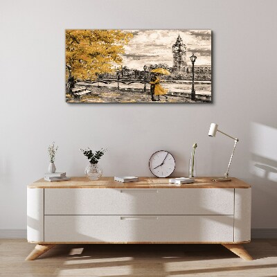 Vászonkép Arany ősz Londonban