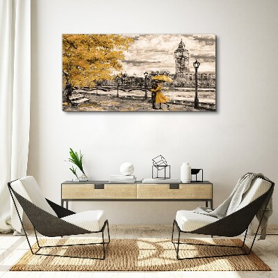 Vászonkép Arany ősz Londonban