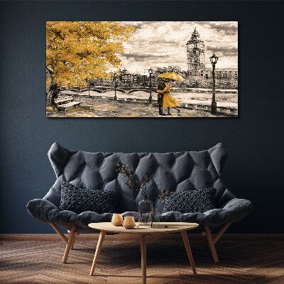 Vászonkép Arany ősz Londonban