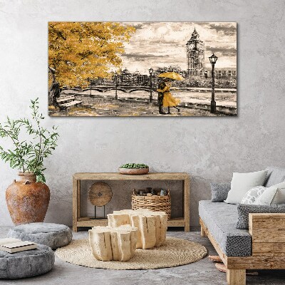 Vászonkép Arany ősz Londonban