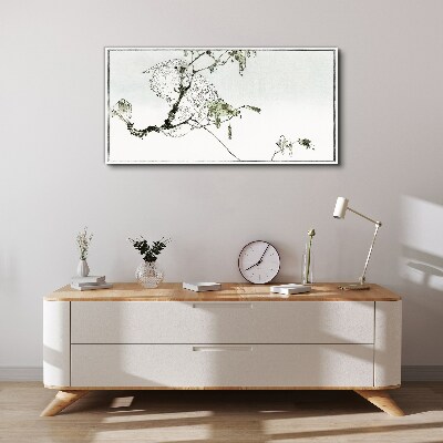 Vászonkép Madár egy ágon