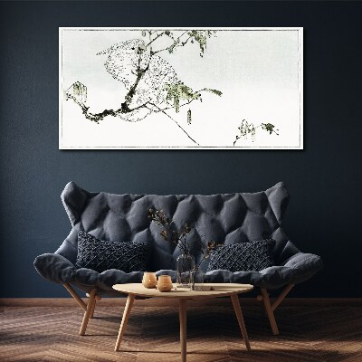 Vászonkép Madár egy ágon