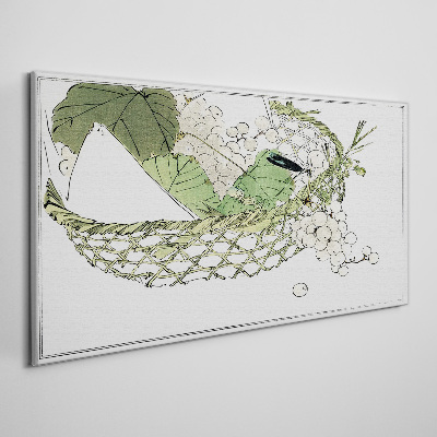 Vászonkép Zöld gyümölcskosár