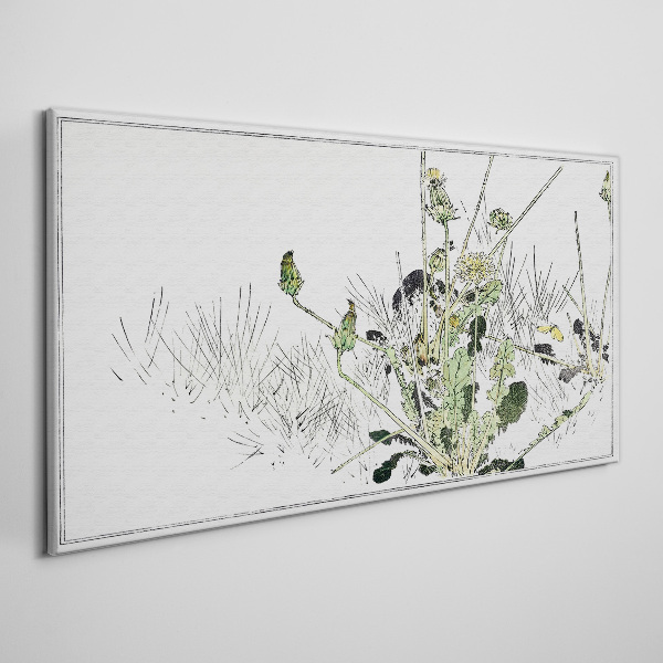 Vászonkép Finom tónusú növényi táj