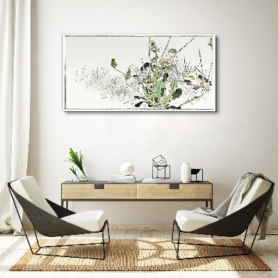 Vászonkép Finom tónusú növényi táj