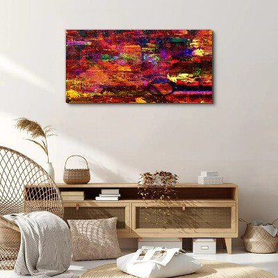 Vászonkép Színes absztrakció intenzív színekben