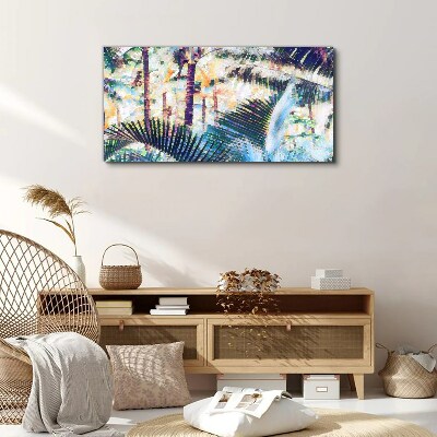 Vászonkép Trópusi táj pasztell színekben