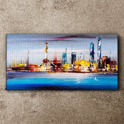 Vászonkép Modern városképi panoráma