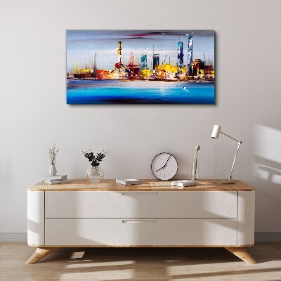 Vászonkép Modern városképi panoráma