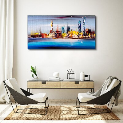 Vászonkép Modern városképi panoráma