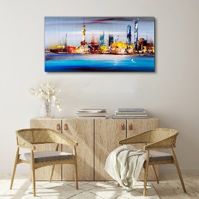 Vászonkép Modern városképi panoráma