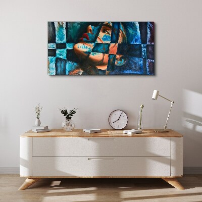 Vászonkép Színes érzelmek töredékei