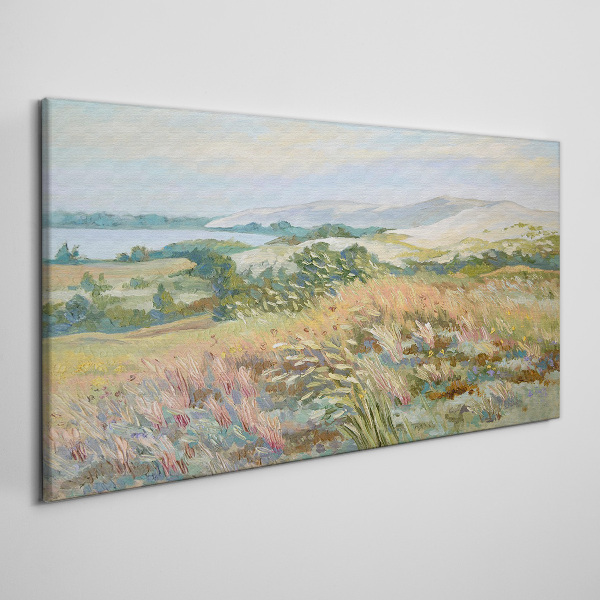 Vászonkép Nyári mező táj