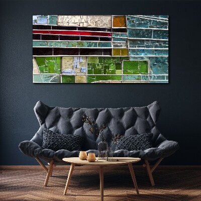 Vászonkép Absztrakt táj üveg