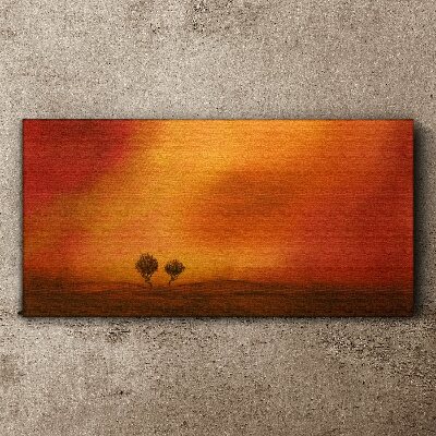 Vászonkép Naplemente a horizonton