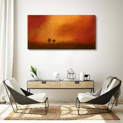 Vászonkép Naplemente a horizonton