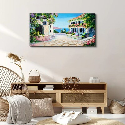 Vászonkép Bájos tengerparti város