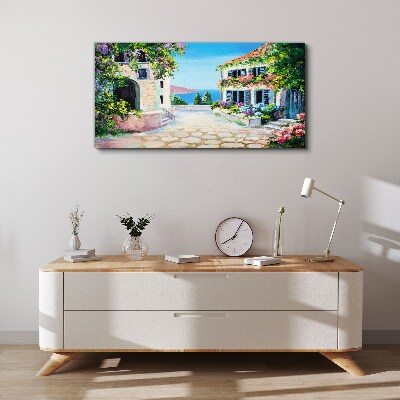 Vászonkép Bájos tengerparti város
