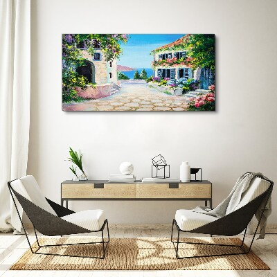 Vászonkép Bájos tengerparti város