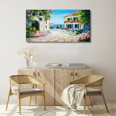 Vászonkép Bájos tengerparti város