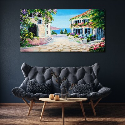 Vászonkép Bájos tengerparti város