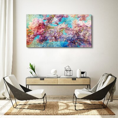 Vászonkép Virágos táj pasztell árnyalatokban