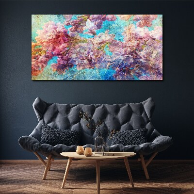 Vászonkép Virágos táj pasztell árnyalatokban