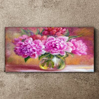 Vászonkép Tavaszi virágok egy vázában