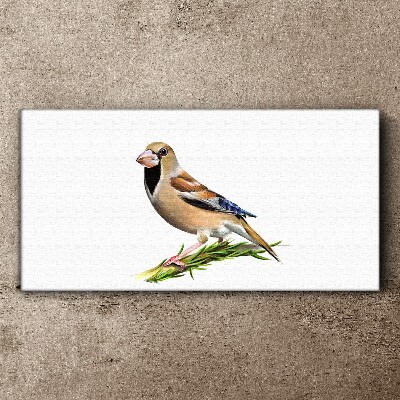 Vászonkép Madár egy ágon