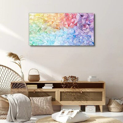 Vászonkép Színes háromszög mozaik