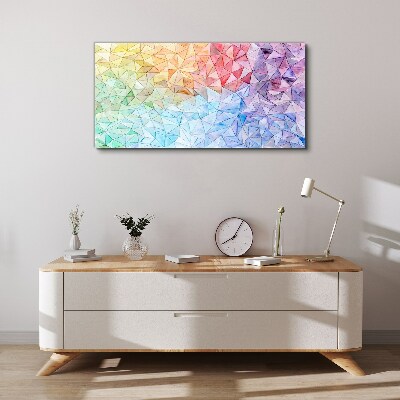 Vászonkép Színes háromszög mozaik