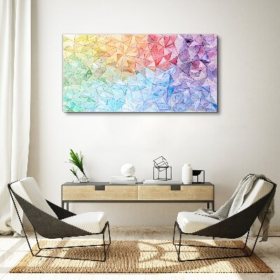 Vászonkép Színes háromszög mozaik