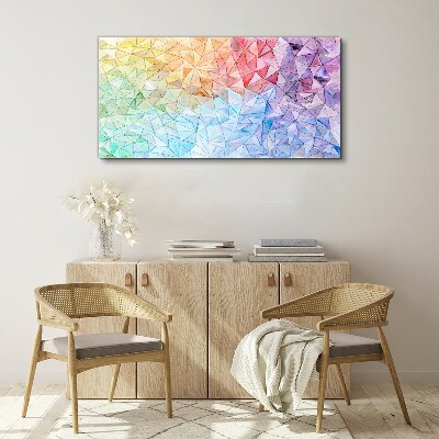 Vászonkép Színes háromszög mozaik