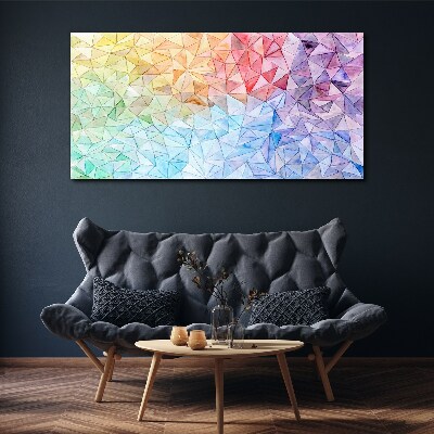 Vászonkép Színes háromszög mozaik