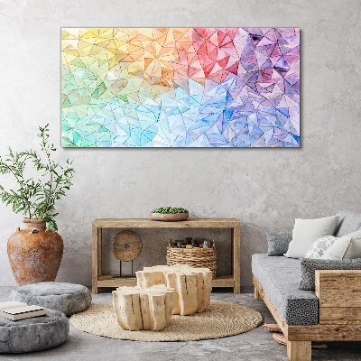 Vászonkép Színes háromszög mozaik