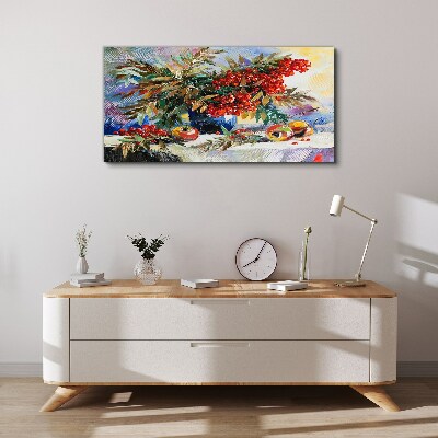 Vászonkép Gyümölcs csokor berkenyével