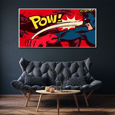 Vászonkép Szuperhős akcióban